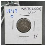 1849-O Seated Liberty Dime