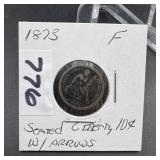 1873 Seated Liberty Dime