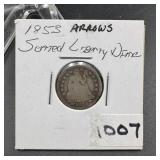 1853 Seated Liberty Dime