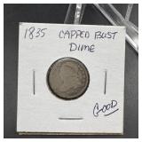 1835 Capped Bust Dime