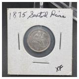 1875 Seated Liberty Dime