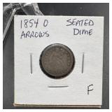 1854-O Seated Liberty Dime