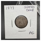 1877 Seated Liberty Dime