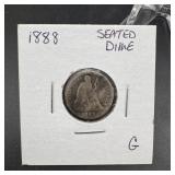 1888 Seated Liberty Dime