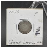 1890 Seated Liberty Dime
