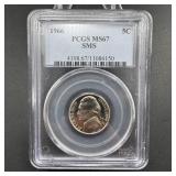 1966 SMS Jefferson Nickel PCGS MS67