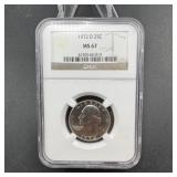 1972-D Washington Quarter NGC MS67