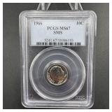 1966 SMS Roosevelt Dime PCGS MS67