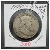 1949 Franklin Silver Half Dollar