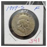1949-S Franklin Silver Half Dollar