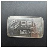 1 oz OPM Silver Bar