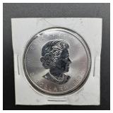 1 oz Silver Maple Leaf Round