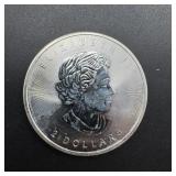 3/4 oz Coyote Maple Leaf Silver Round