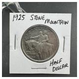 1925 Stone Mountain Memorial Silver Half Dollar