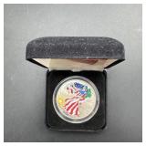Year 2000 Painted American Silver Eagle