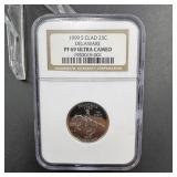 1999-S Delaware State Quarter NGC PF69 Ultra Cameo