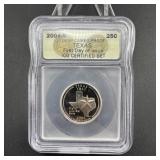 2004-S Texas State Quarter ICG Deep Cameo Proof Fi