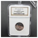 2003-S Silver Maine State Quarter NGC PF69 Ultra C