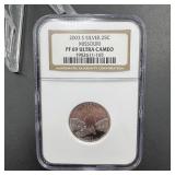 2003-S Silver Missouri State Quarter NGC PF69 Ultr