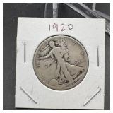 1920 Walking Liberty Silver Half Dollar