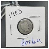 1903 Barber Silver Dime