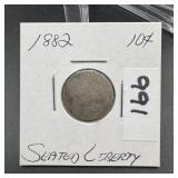 1882 Seated Liberty Dime
