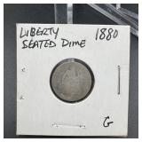1880 Seated Liberty Dime