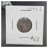 1877-S Seated Liberty Dime