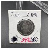 1891 Seated Liberty Dime