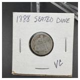 1888 Seated Liberty Dime