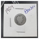 1904 Barber Silver Dime