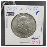 1963 Franklin Silver Half Dollar