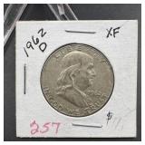 1962-D Franklin Silver Half Dollar