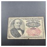 25 Cent Fractional Currency Note