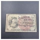 10 Cent Fractional Currency Note