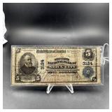 1902 $5 National Bank Note Sioux City, Iowa