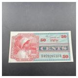 50 Cent Military Payment Certificate