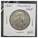 1960 Franklin Silver Half Dollar