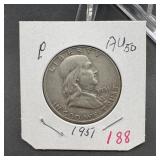 1951 Franklin Silver Half Dollar