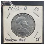 1954-D Franklin Silver Half Dollar