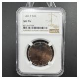 1987-P Kennedy Half Dollar NGC MS66