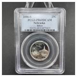2006-S Silver Nebraska State Quarter PCGS PR69DCAM