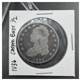 1836 Capped Bust Silver Half Dollar