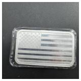 5 oz American Flag Silver Bar