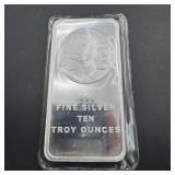 10 oz Buffalo Silver Bar