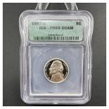 1987-S Jefferson Nickel ICG PR89 DCAM
