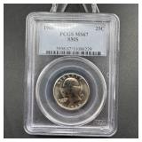 1966 Washington Quarter SMS PCGS MS67