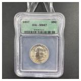 1947 Washington Quarter ICG MS67