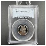 1996-S Jefferson Nickel PCGS PR69DCAM