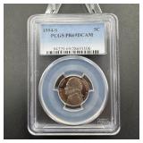 1994-s Jefferson Nickel Pcgs Pr69dcam